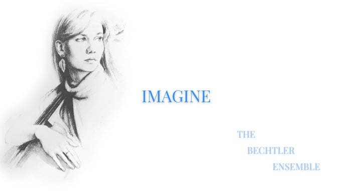 Cellist Tanja Bechtler joins Vienna Live to present The Bechtler Ensemble’s album of Beatles songs arranged for classical music instruments, Imagine a World of Harmony (portrait of Tanja Bechtler by Ben Long).